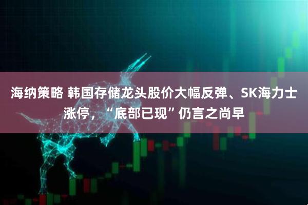 海纳策略 韩国存储龙头股价大幅反弹、SK海力士涨停，“底部已现”仍言之尚早